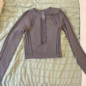 Long Sleeve Black Garage Top